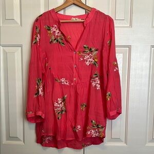 Floral Pink Women's Top